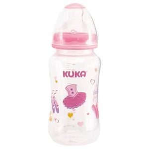 Mamadeira Kuka Big Natural Ortodôntico Cor Rosa 330ml