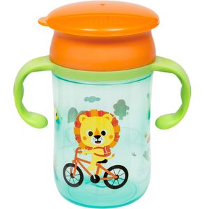 Copo de Treinamento 360° com Alça 300ml Bubazoo Leão Buba