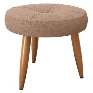 Puff Banqueta Decorativo Pés Palito Havana Marrom Matrix