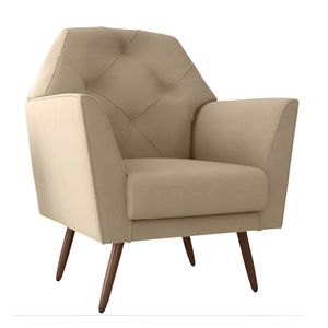 Poltrona Matrix Decorativa Dubai Bege 0,80cm