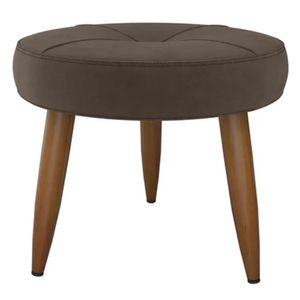 Puff Decorativo Havana Veludo Marrom E426 - Matrix Móveis