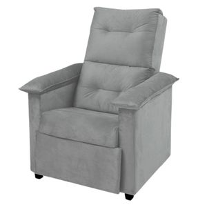 Poltrona Reclinável JA Estofados Fany 74cm Cinza