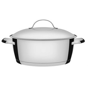 Caçarola Funda Tramontina Allegra em Aço Inox com Fundo Triplo 18CM