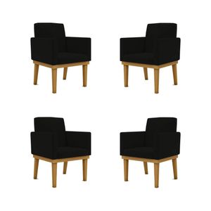 Kit 04 Poltronas Decorativa Reforçada Oferta Mesa Cozinha