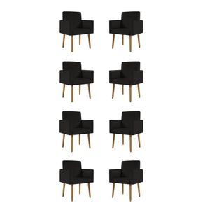 Kit 08 Poltronas Nina Decorativa Para Recepção Balaqui Decor