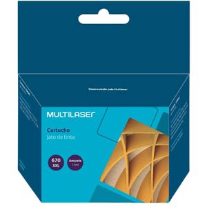 Cartucho Amarelo Jato De Tinta Compatível 670xl Amarelo Multilaser - CO670A