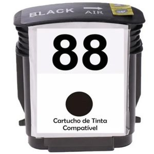 Cartucho Preto Jato De Tinta Compatível 88 88XL C9396A - 11730
