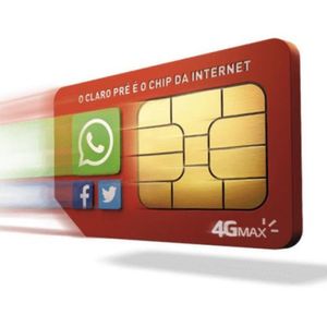 Chip Claro 4G Pré-Pago Para Qualquer Dddenvio Imediato