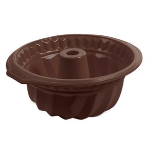 Forma para Bolo em Silicone Glacê Brinox Chocolate