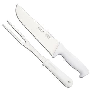 Conjunto para Churrasco 2 Peças Faca e Garfo Brinox