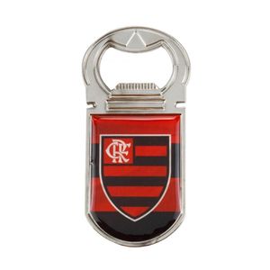 Abridor De Garrafas Com Ímã Listrado Flamengo 10x5cm