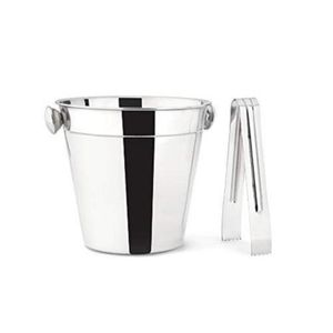Balde para Gelo em Aço Inox c/ Pegador