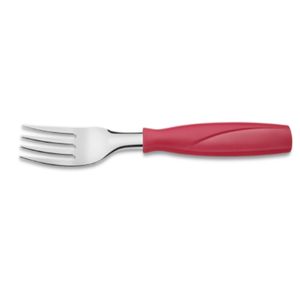 Garfo de Mesa Aço Inox Cabo Vermelho Brinox