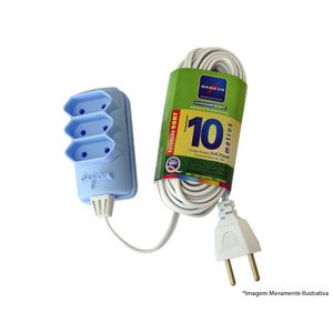 Extensao Daneva Pl 0,75Mm 10M Sort R/1532
