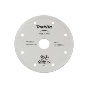 Disco Diamantado Makita 110X20Mm P/ Porcelanato B-22919 Blis