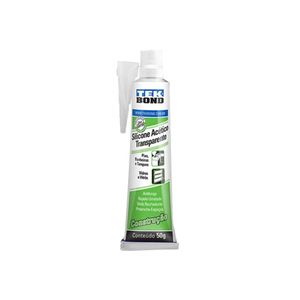 Silicone Tekbond Acetico Construcao Transp 50G S/Blister c/24pcs
