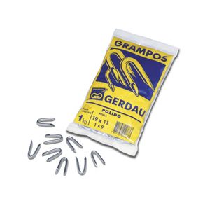 Grampo Cerca Gerdau 1X9 Polido c/20pcs