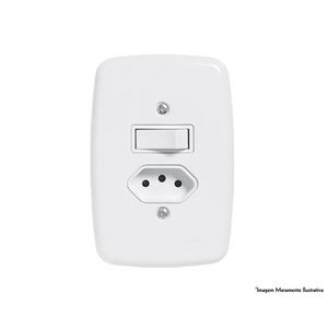 Interruptor Ideale Br 1 Par+Tom 2P+T C/Pl 10A 250V 3217 c/12pcs