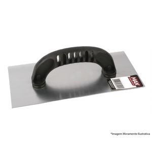 Desempenadeira Aco Max Lisa C/C Plast c/12pcs