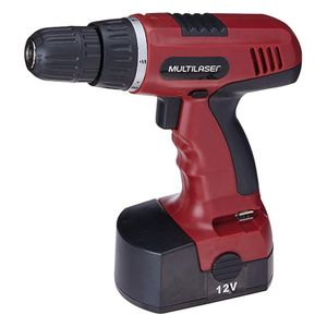 Parafusadeira e Furadeira 12V Bivolt Vermelha HO032 - Multilaser