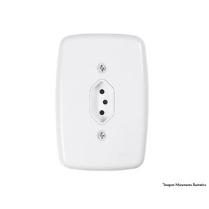 Tomada Ideale Br 2P+T Vertical C/Pl 10A 250V 3280 c/12pcs