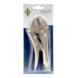 Alicate Pressao Brasfort Reto Cromado 10  Blister 8785