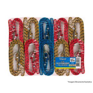 Extensor Elastico Bagageiro 1,5M 10Pcs 1724-1