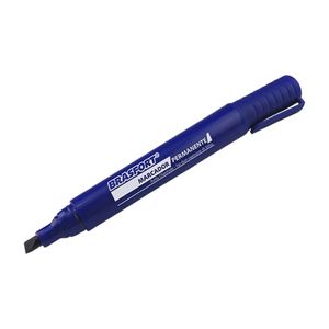 Marcador Permanente Brasfort P.Grossa Azul 7857 c/12pcs