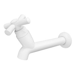 Torneira Tigre Pia Cross Branca 15Cm 1/2-3/4 Blister