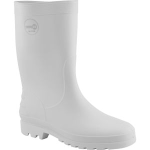 Bota de Pvc Branca Cano Médio Sem Forro 37/38 - Nove54