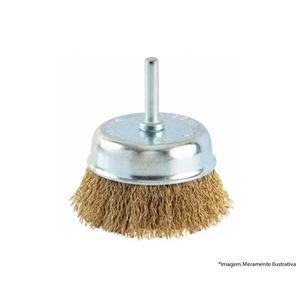 Escova Aco Copo C/Haste 75Mm Blister Ref 7256