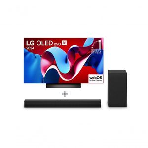 Combo Smart TV LG OLED C4 55\" 4K 2024 + Soundbar LG S40T