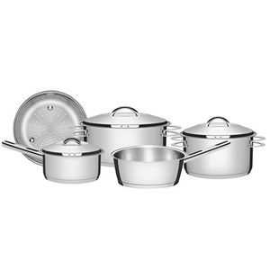 Conjunto de Panelas Tramontina Solar Aço Inox 5 Peças