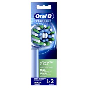Refil para Escova Dental Elétrica Pro Series Oral-B Advanced Clean 2 Unidades