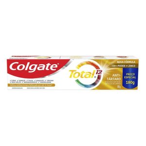 Creme Dental Antitártaro Colgate Total 12 Caixa 180g