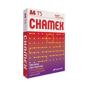 Papel Sulfite A4 75 Chamex Branco Pacote com 500 Folhas