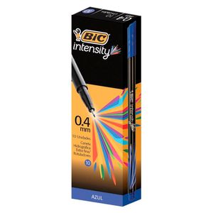 Caneta Intensity 0.4mm Extra Fina Azul 10X1 Bic