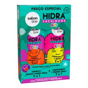 Kit Shampoo+Condicionador Infantil Hidra Cachinhos Salon Line 300ml Cada