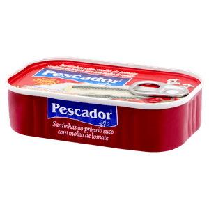 Sardinha com Molho de Tomate Pescador Lata 125g