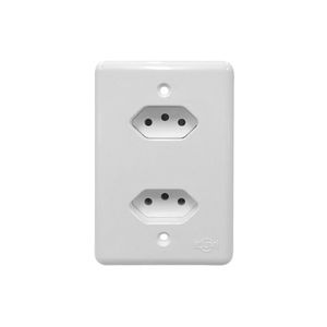 Tomada Ilumi Stylus Dupla 10A 250V 201200 Monobloco