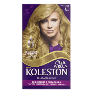 Kit Coloração Creme 81 Louro Cinza Claro Wella Koleston