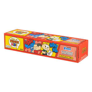 Gel Dental com Flúor Morango Turma da Mônica Even Kids Caixa 50g