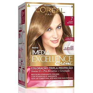 Tintura 7 Louro Natural Imédia Excellence Creme