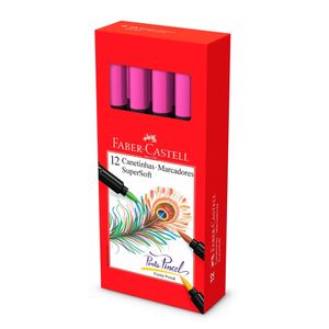 Pincel Hidrocor Supersoft Rosa Faber Castell