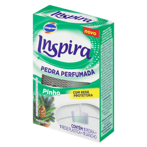 Detergente Sanitário Pedra Pinho Inspira Com Rede 32g