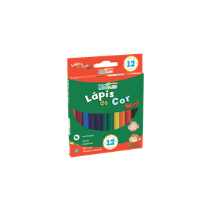Lápis de Cor Mini Leoleo Caixa com 12 Cores