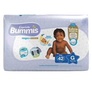 Fralda Bummis Premium Mega G Pacote com 42 Unidades