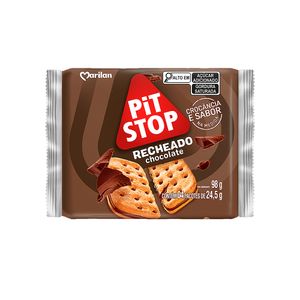 Biscoito Marilan Pit Stop Recheio Chocolate Pacote 98g