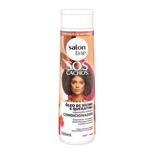 Condicionador Salon Line S.O.S Cachos Óleo de Rícino & Queratina 300ml