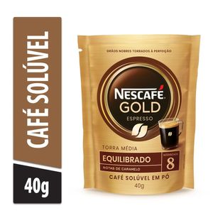 Café Solúvel NESCAFE GOLD Intensidade 8 Equilibrado Sachet 40g